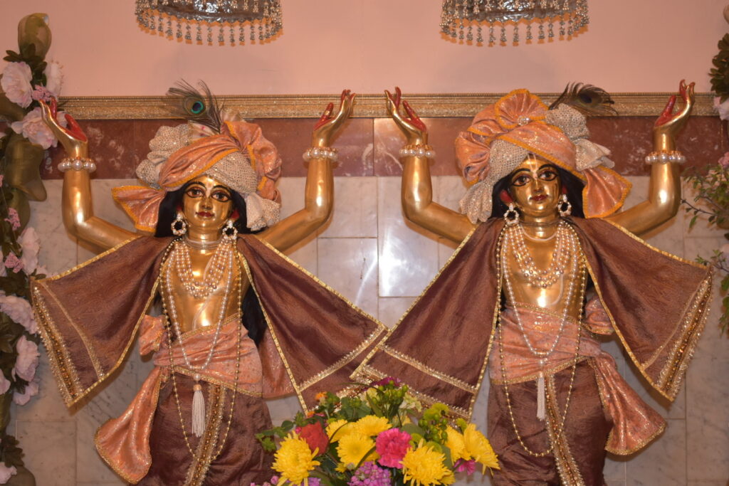 Close-up view of Nitai Gauracandra.